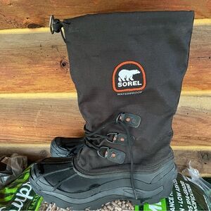 Men’s Size 12 Sorel Black Insulated Snow Boots